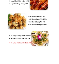 Menu Lẩu Cá Quê Nhà trang 12