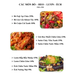 Menu Lẩu Cá Quê Nhà trang 7